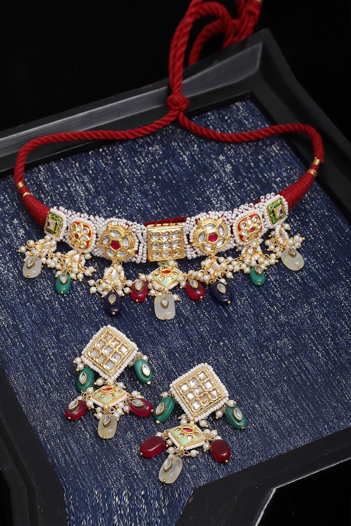 Beaded Choker Set 