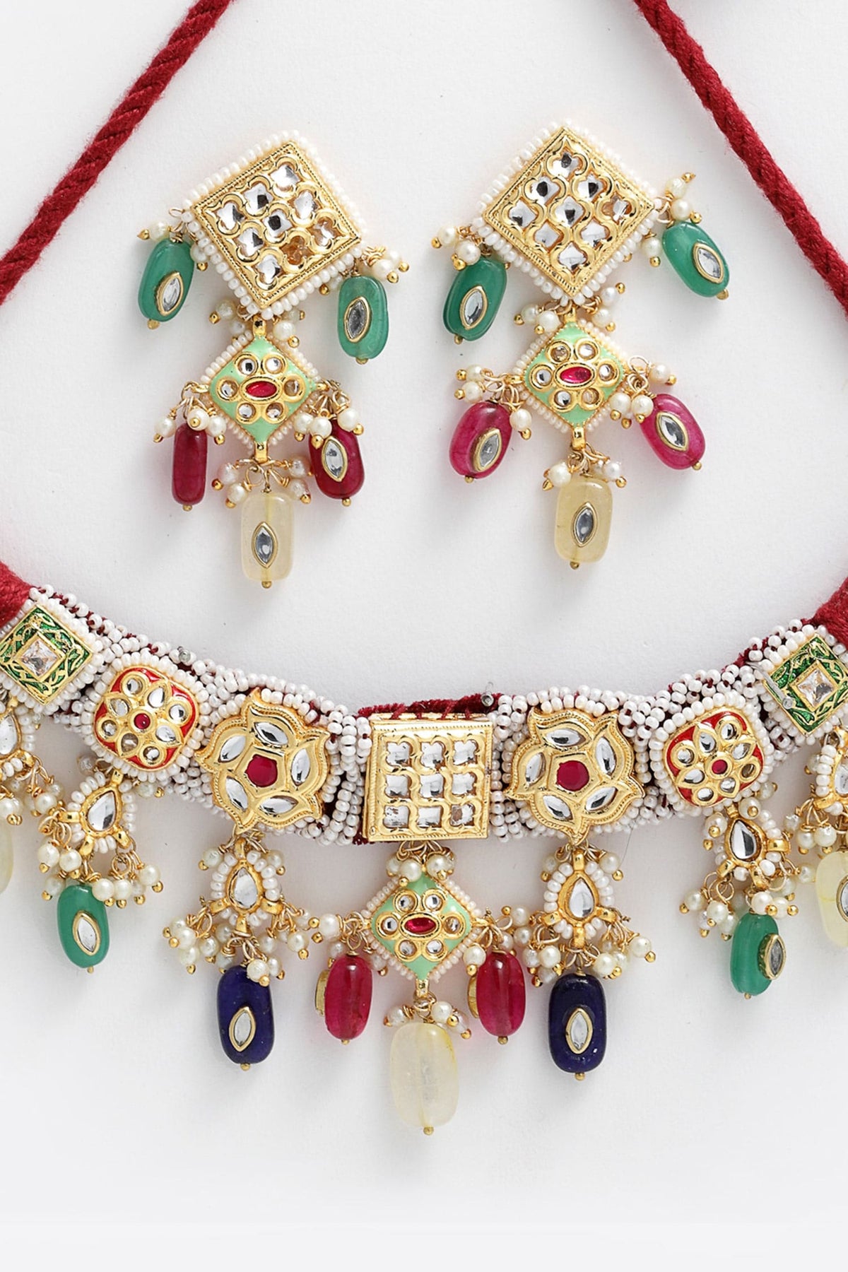 Beaded Choker Set 