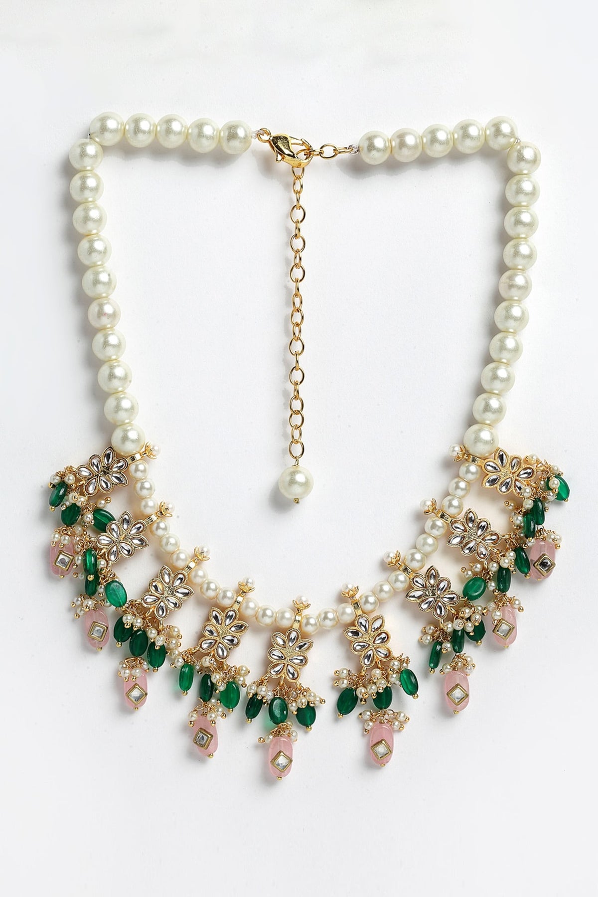 Floral Carved Necklace 