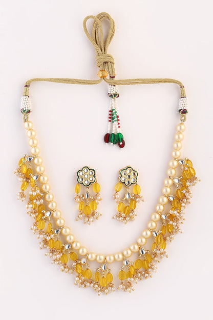Stone Drop Necklace Set 