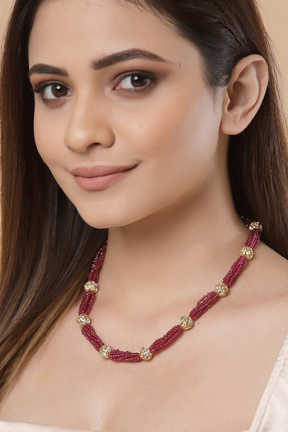 Stone Embellished Necklace 