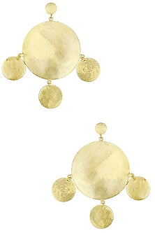 Matte Gold Plated Ladoo Earrings