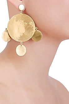 Matte Gold Plated Ladoo Earrings