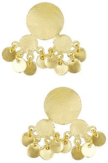 Matte Gold Plated Ladoo Jhumki Earrings