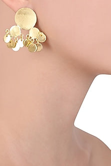 Matte Gold Plated Ladoo Jhumki Earrings