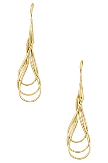 Gold Plated Swirl Earrings
