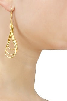 Gold Plated Swirl Earrings