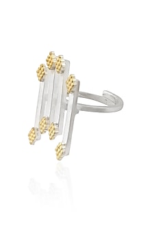 Gold Plated Silver Finish Handcrafted "Achala" Ring