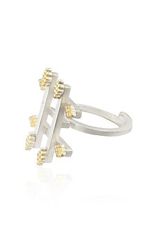 Gold Plated Silver Finish Handcrafted "Khunti" Ring