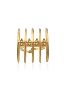 Gold Plated Handcrafted "Mini Meend" Ring