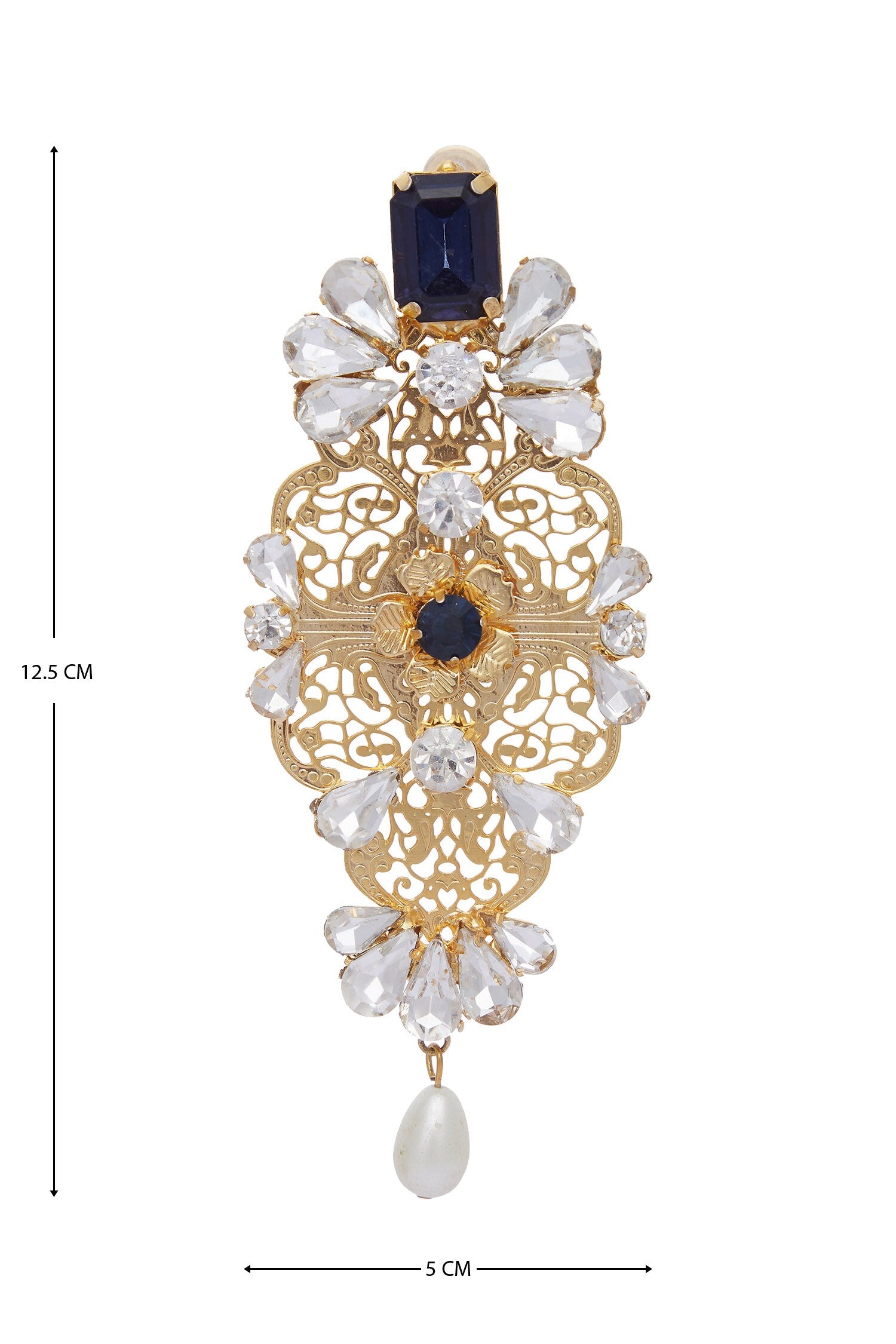 Structured stone earrings 
