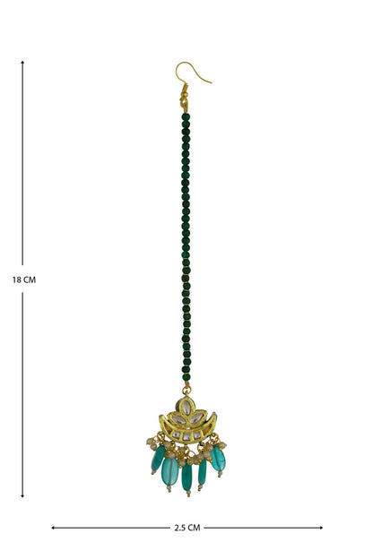 Kundan Moon Earrings 
