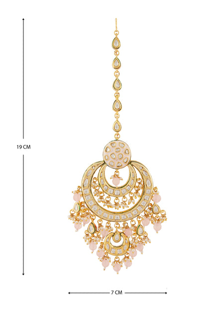 Kundan Meenakari Maangtikka 
