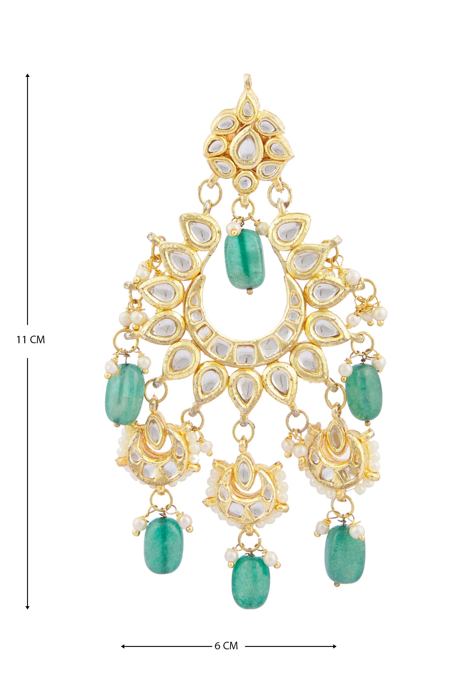 Kundan Floral Chandbalis 