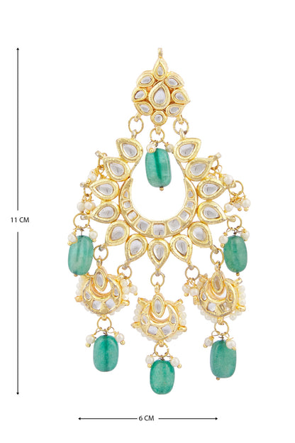 Kundan Floral Chandbalis 