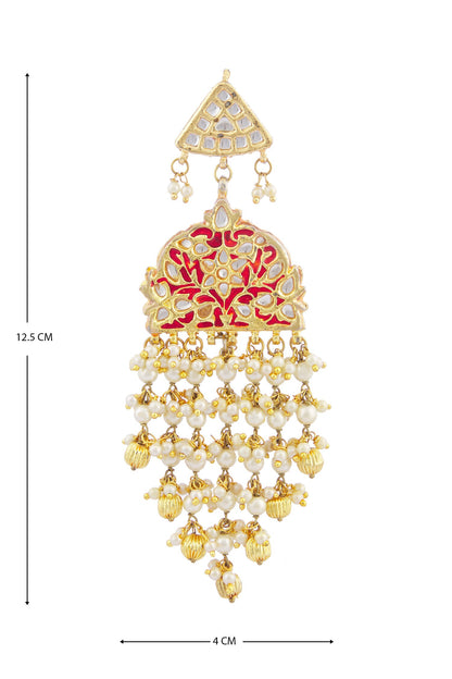 Kundan Pearl Danglers 