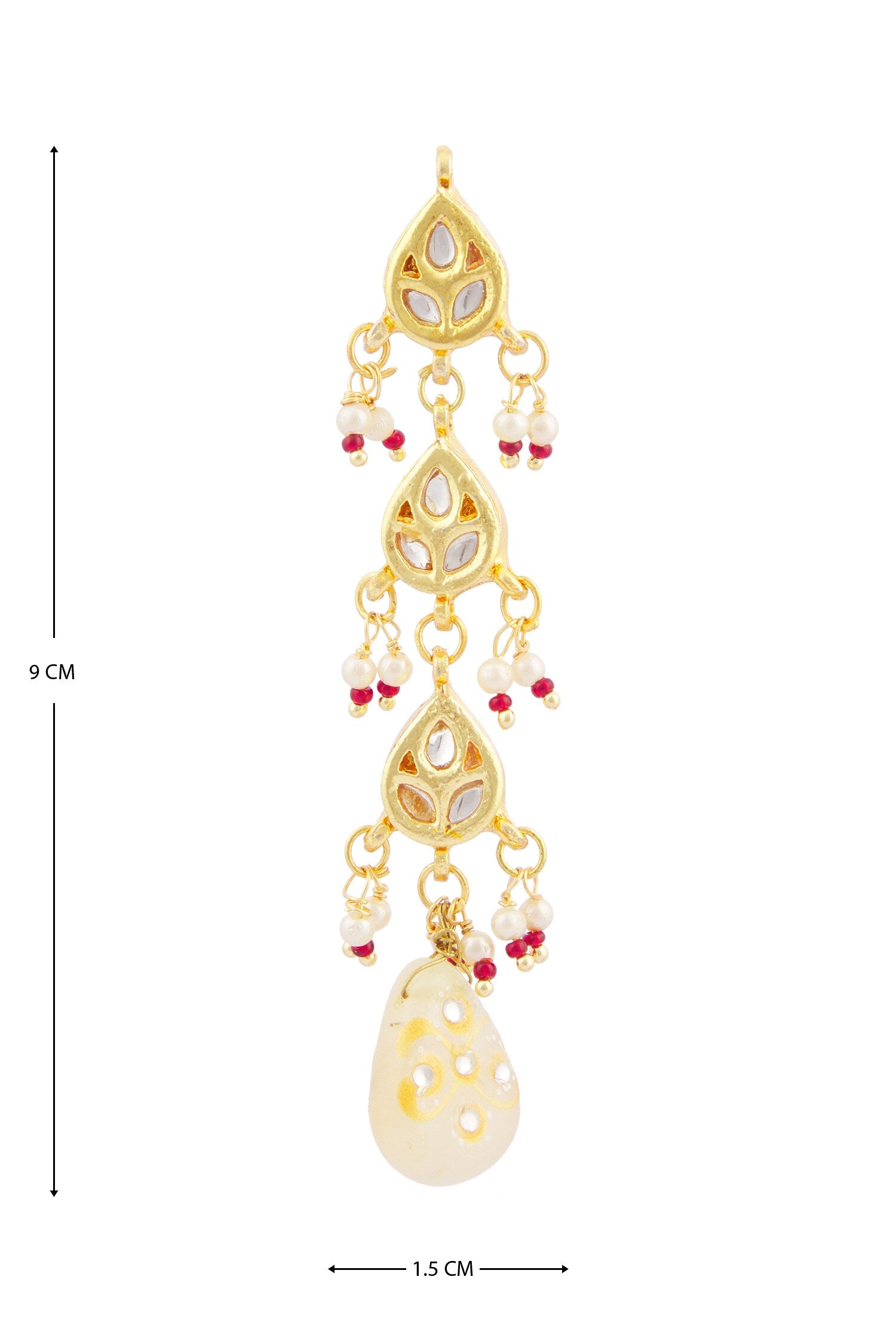 Kundan Tiered Danglers 