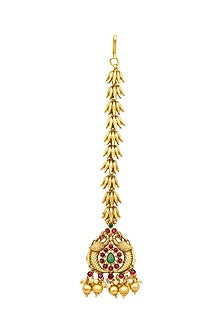 Gold Plated Temple Maang Tikka