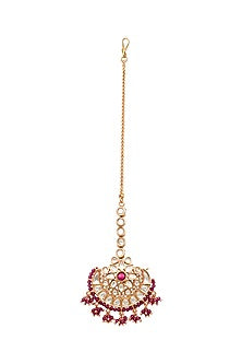 Gold Plated Temple Maang Tikka