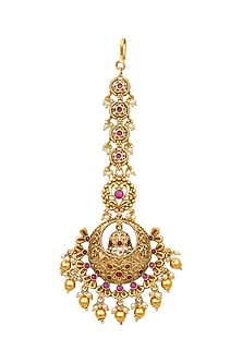 Gold Plated Temple Maang Tikka