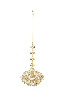 Gold Plated Kundan Maang Tikka