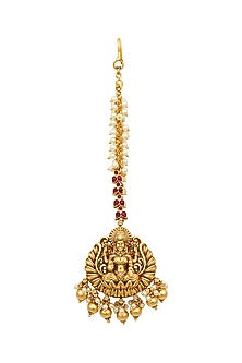 Gold Plated Lakshmi Ji Maang Tikka