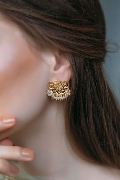 Filigree Stud Earrings 