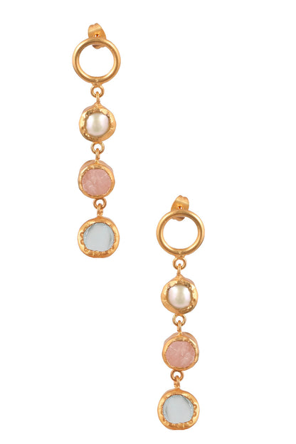 Studded Dangler Earrings 