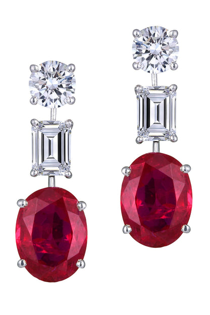 Geometric Swarovski Zirconia Danglers 