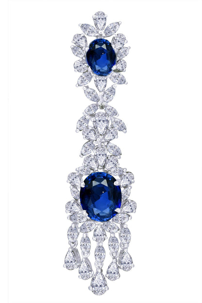 Floral Swarovski Zirconia Danglers 