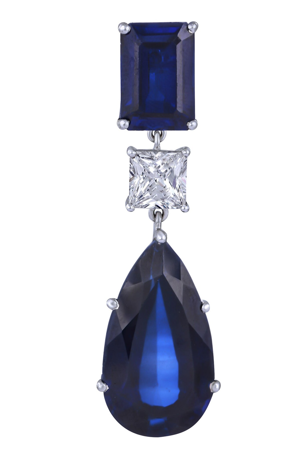 Geometric Swarovski Zirconia Danglers 