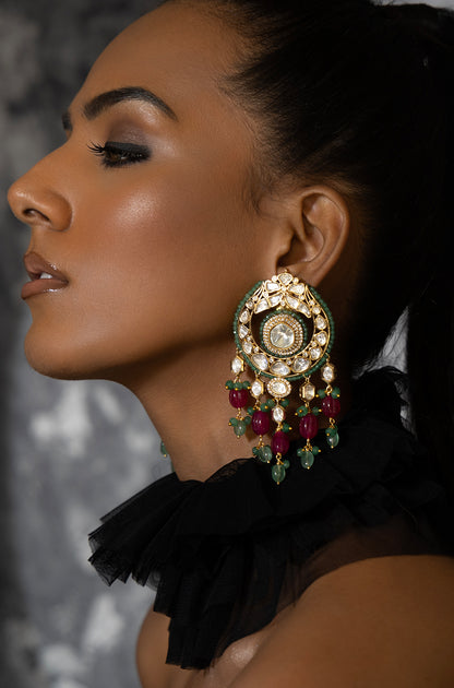 Polki Drop Earrings