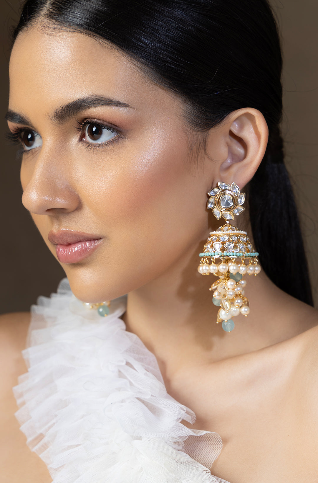 Platec Pearl Drops Jhumka Earrings