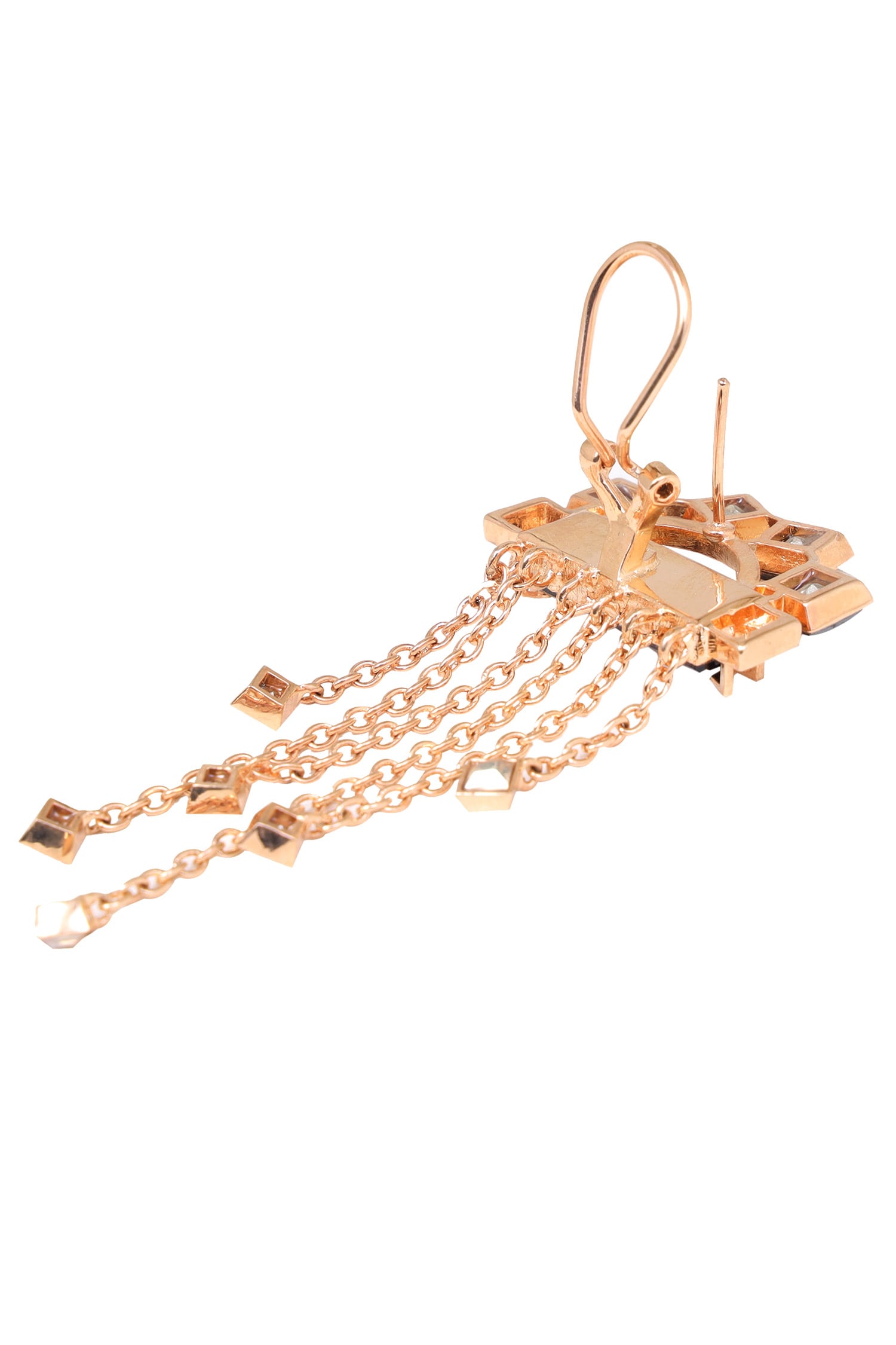 Crystal Chain Brooch 