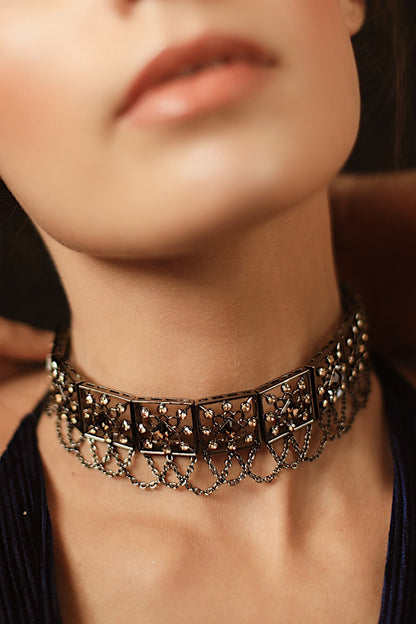 Crystal Geometric Choker 