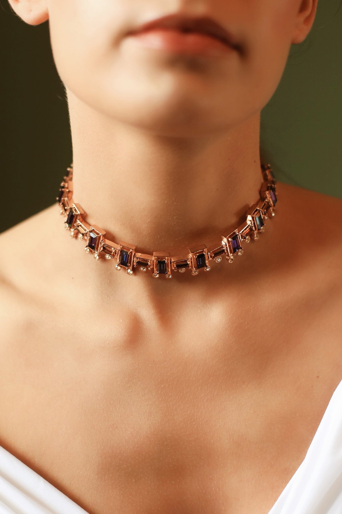 Crystal Geometric Choker 
