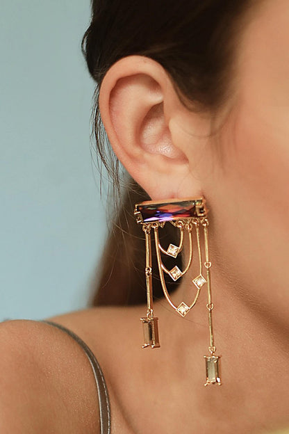 Crystal Chain Danglers 