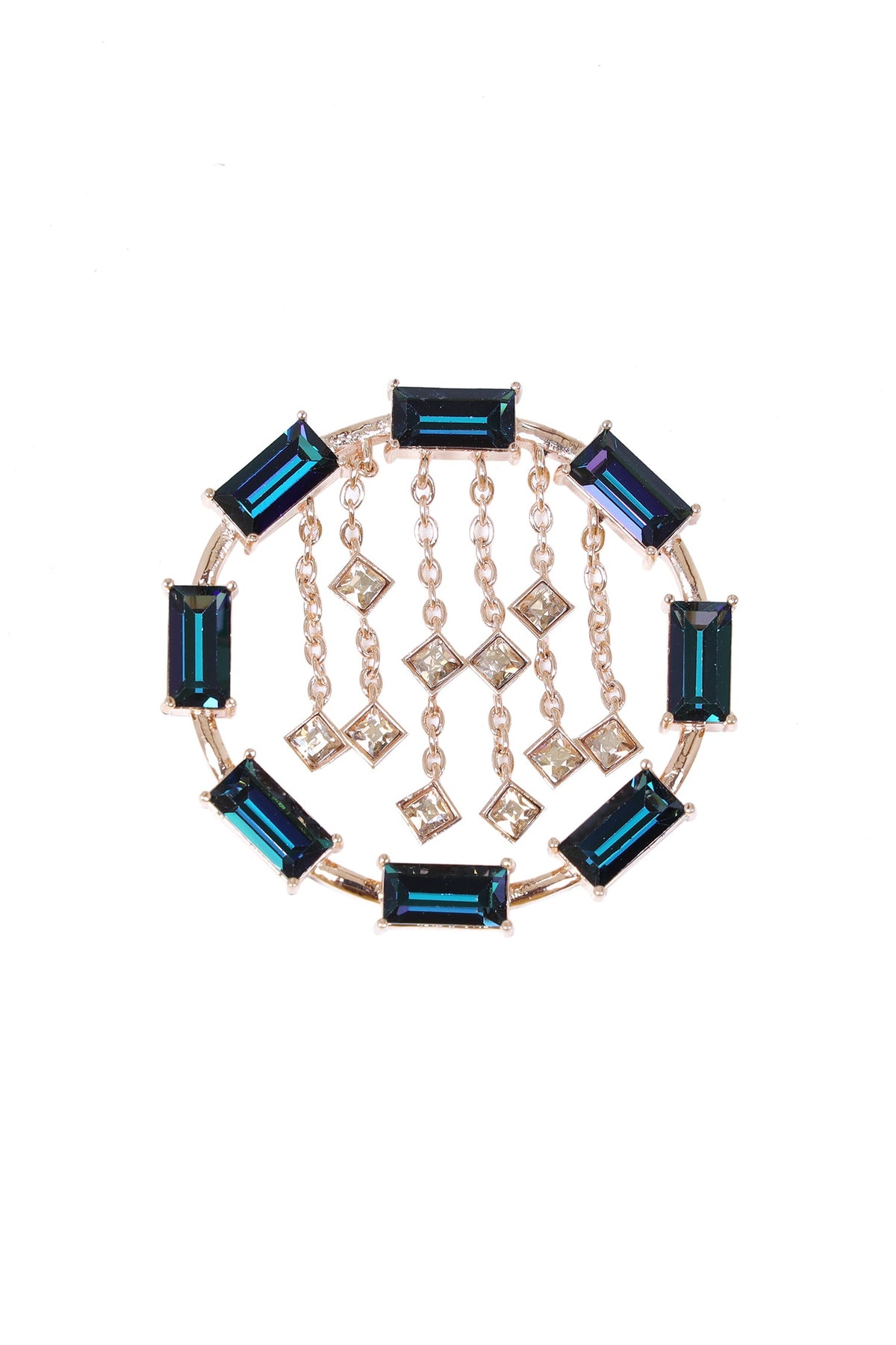  Crystal Chain Stud Earrings 