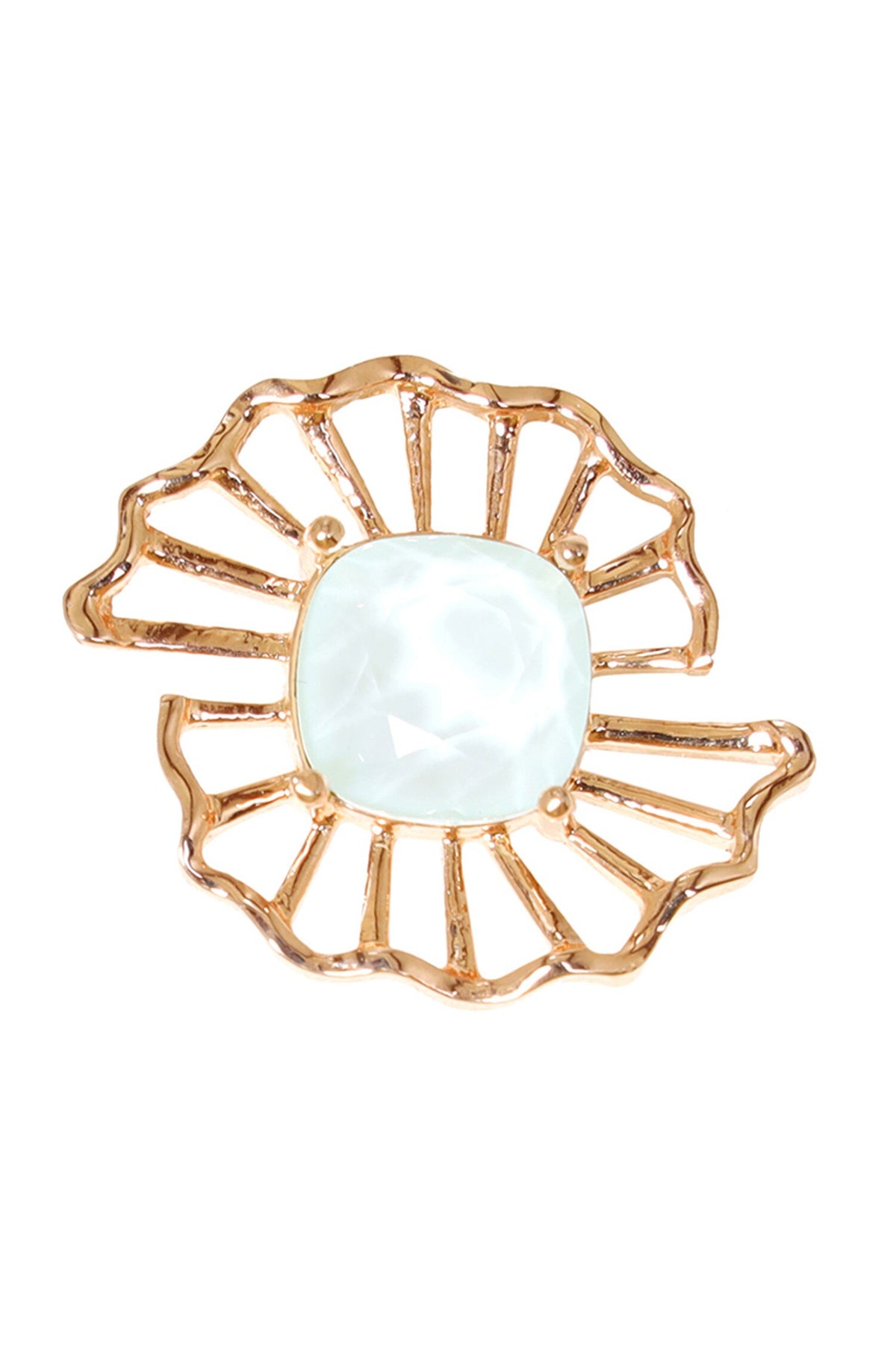 Crystal Floral Stud Earrings 