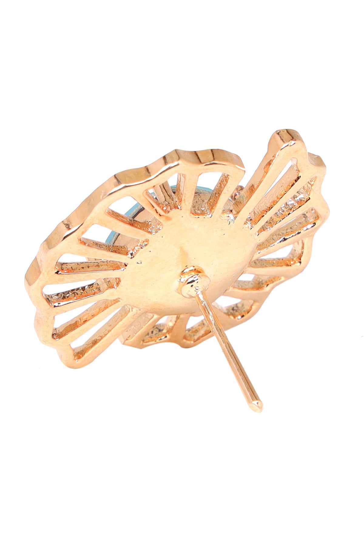 Crystal Floral Stud Earrings 