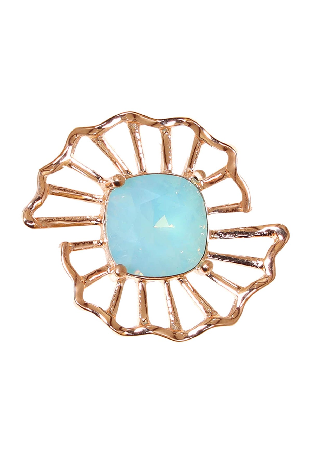 Crystal Floral Stud Earrings 