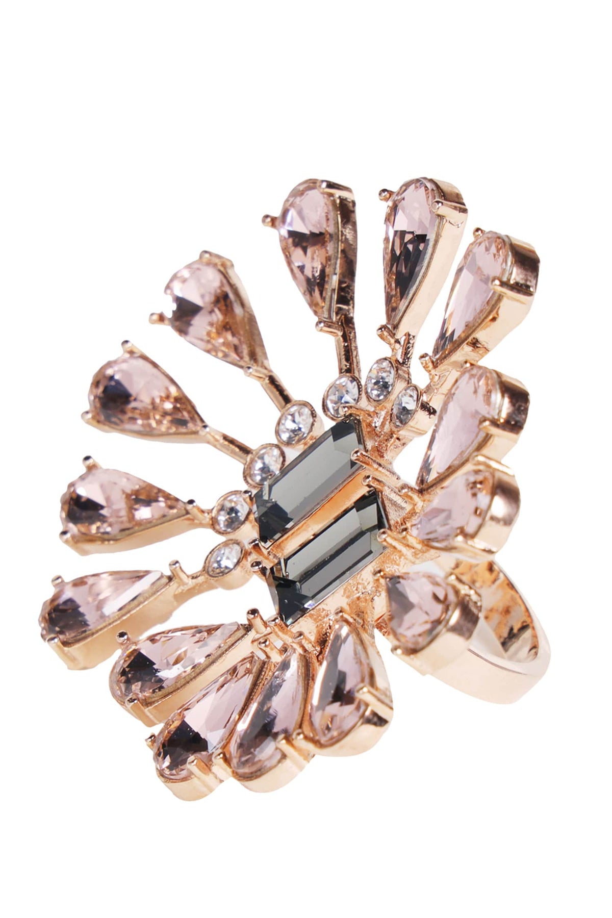 Floral Crystal Ring 