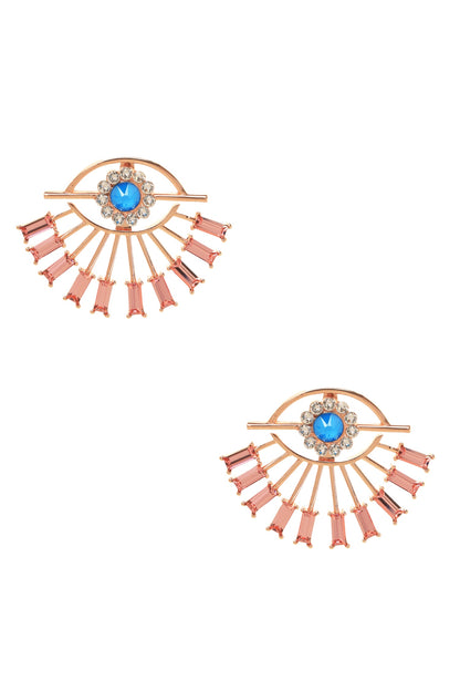Detachable Evil Eye Earrings 