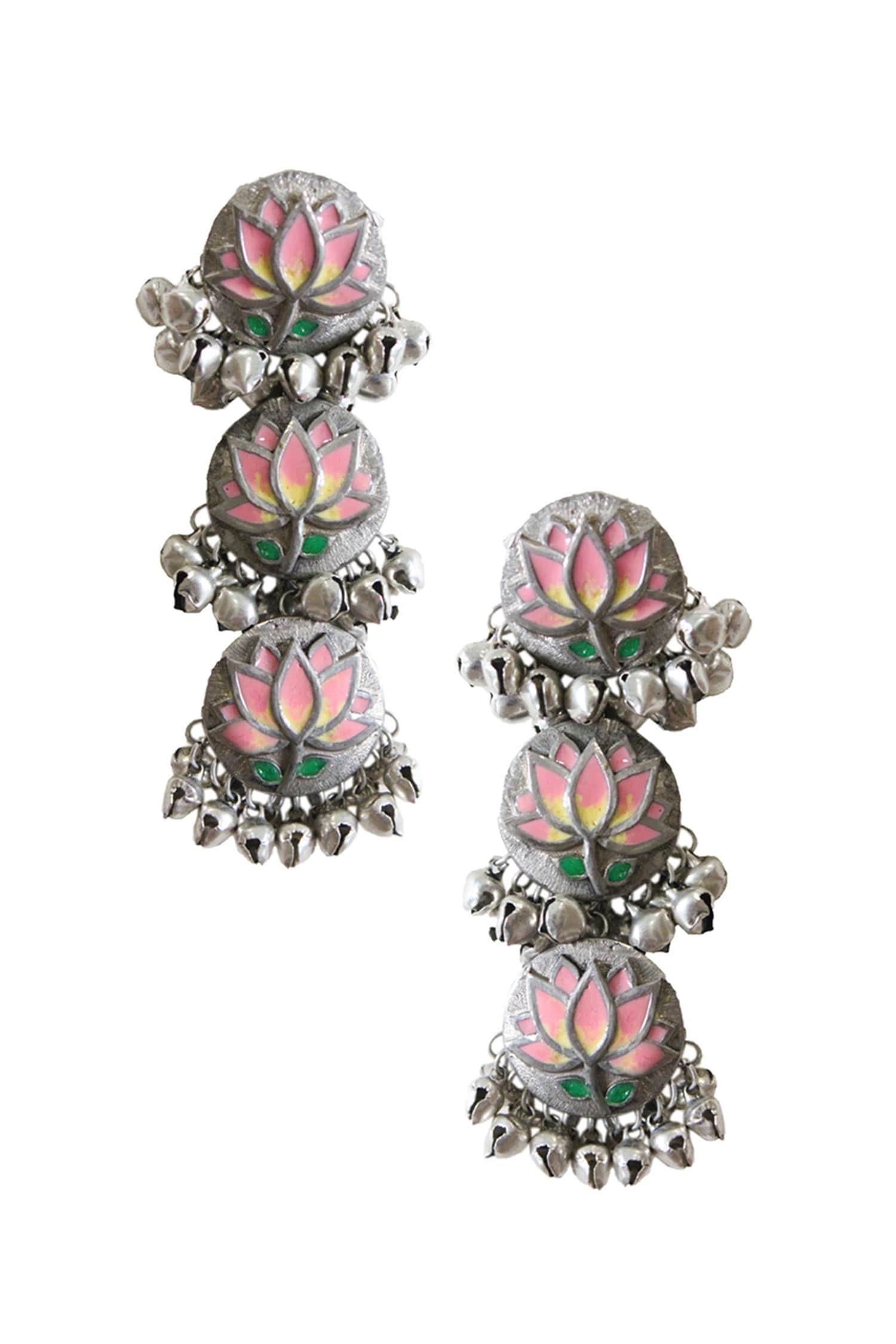  Floral Tiered Danglers 