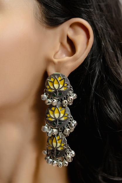  Floral Tiered Danglers 