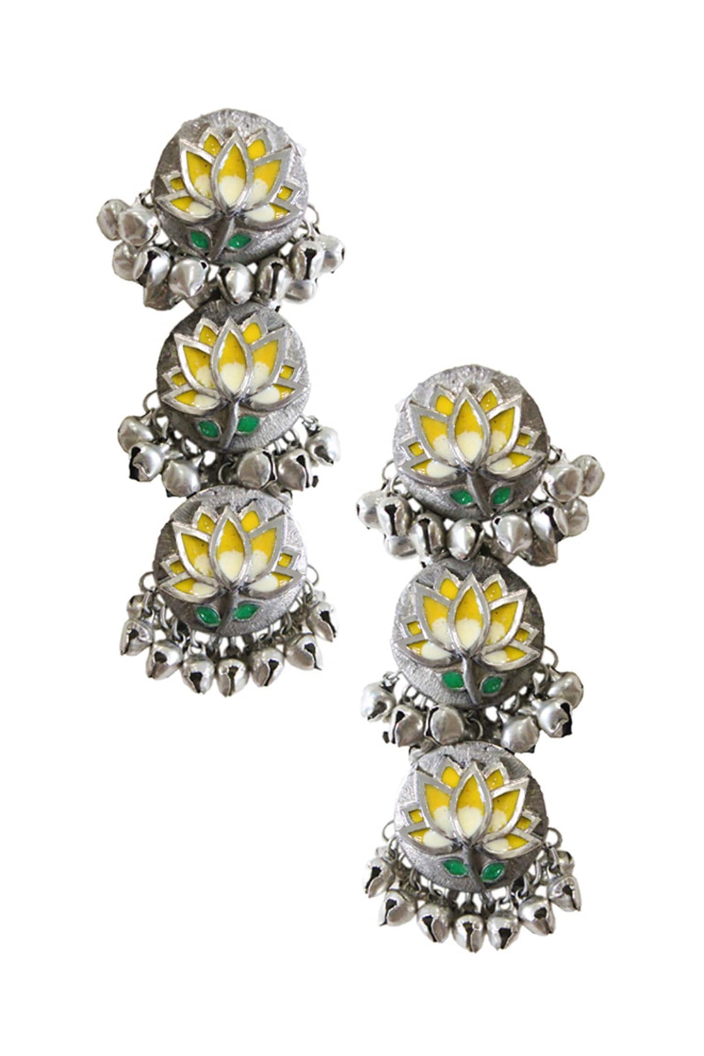  Floral Tiered Danglers 