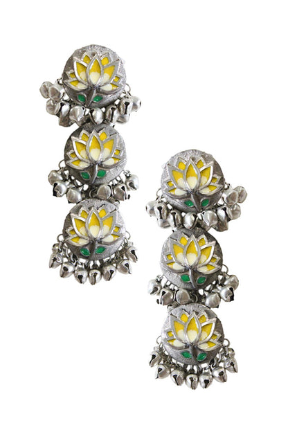  Floral Tiered Danglers 
