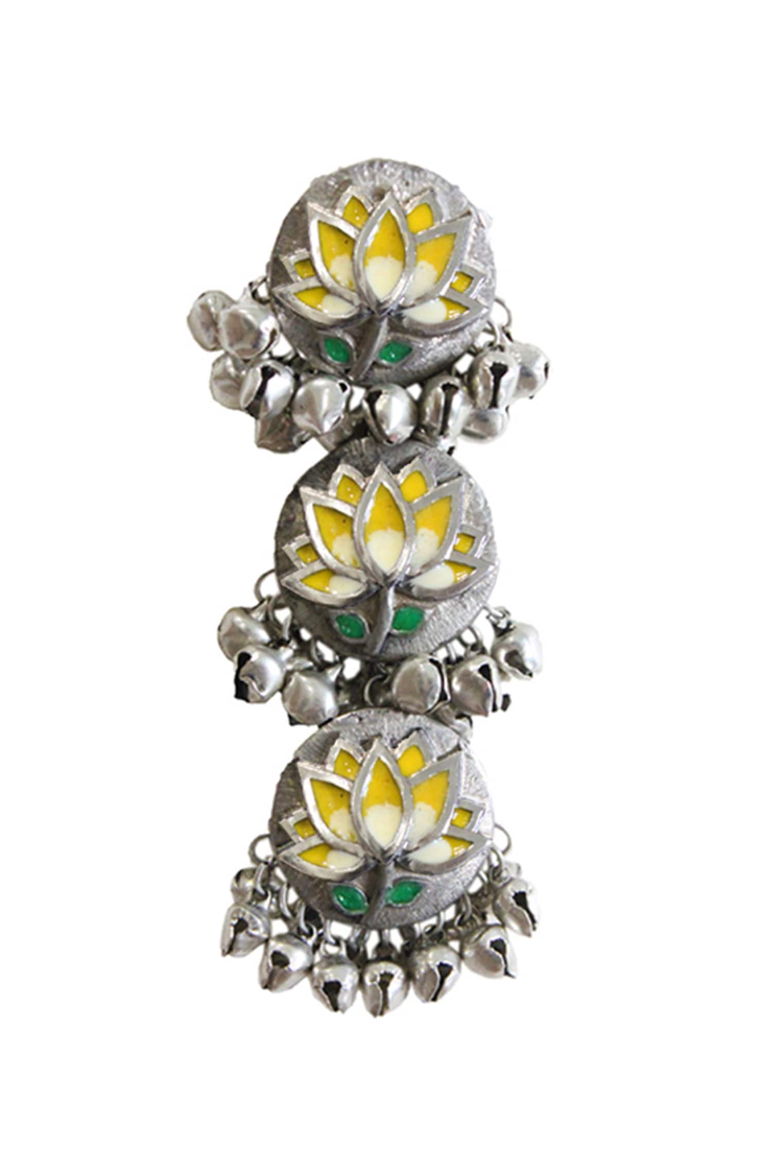  Floral Tiered Danglers 