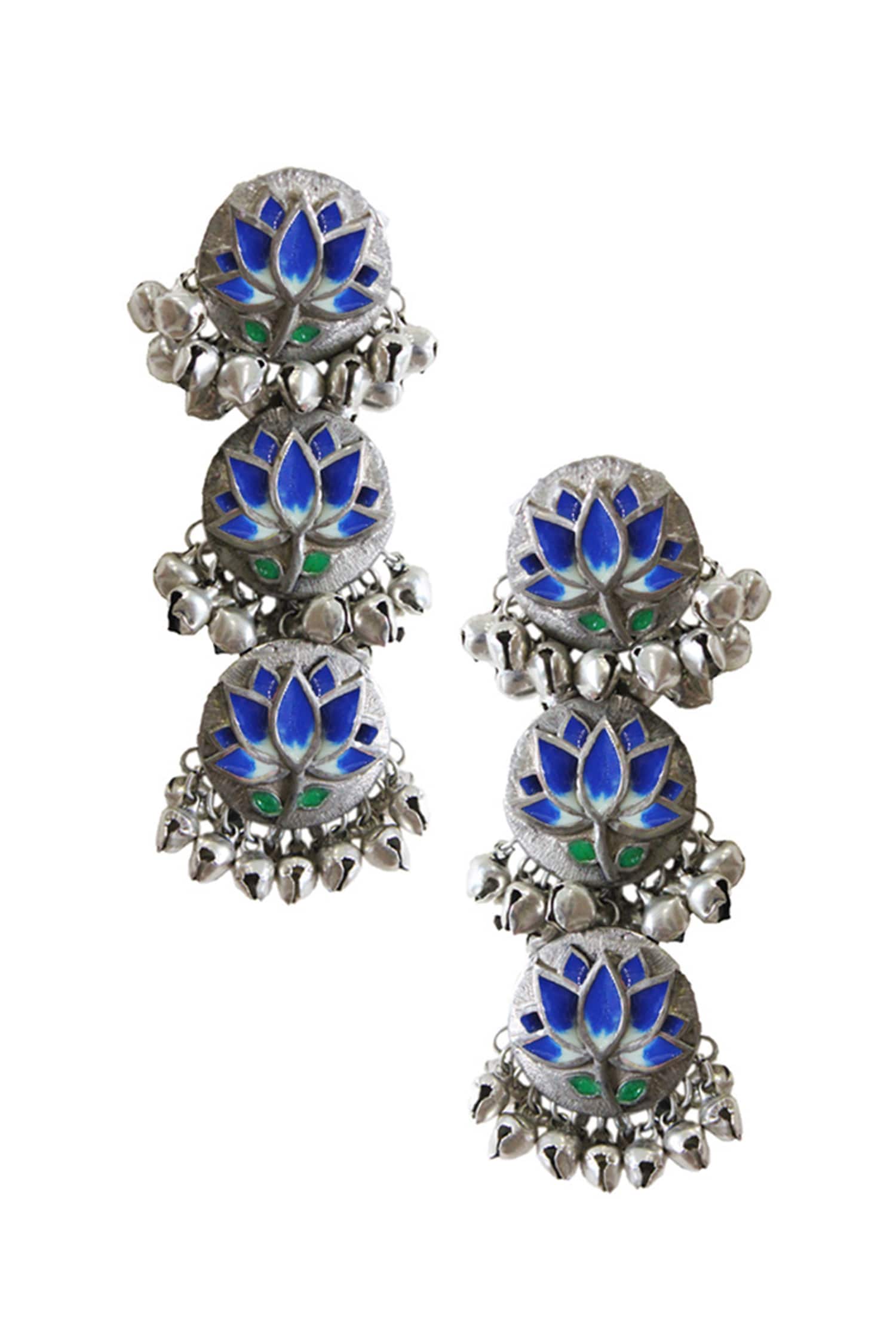  Floral Tiered Danglers 