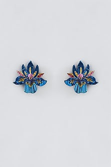Mukaish Embroidered Stud Earrings
